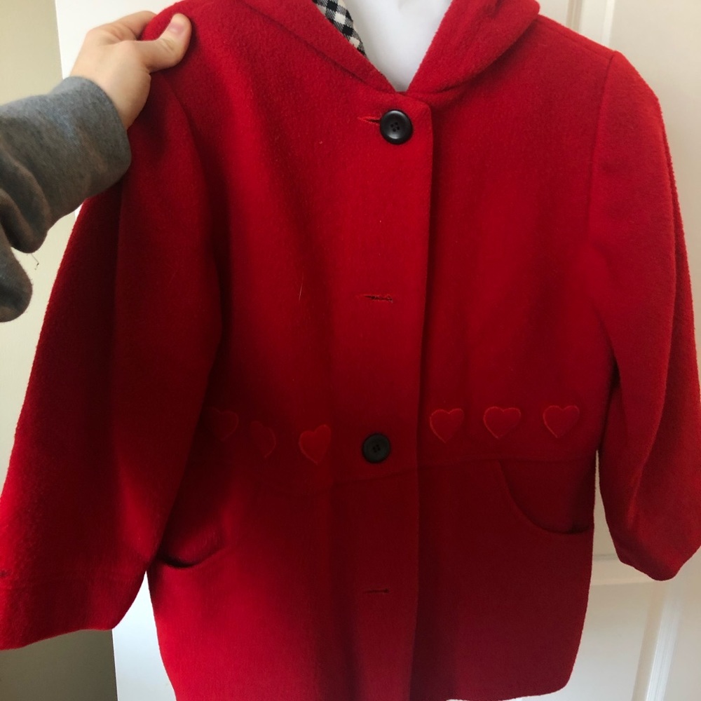 Florence Eiseman Girls Red Peacoat